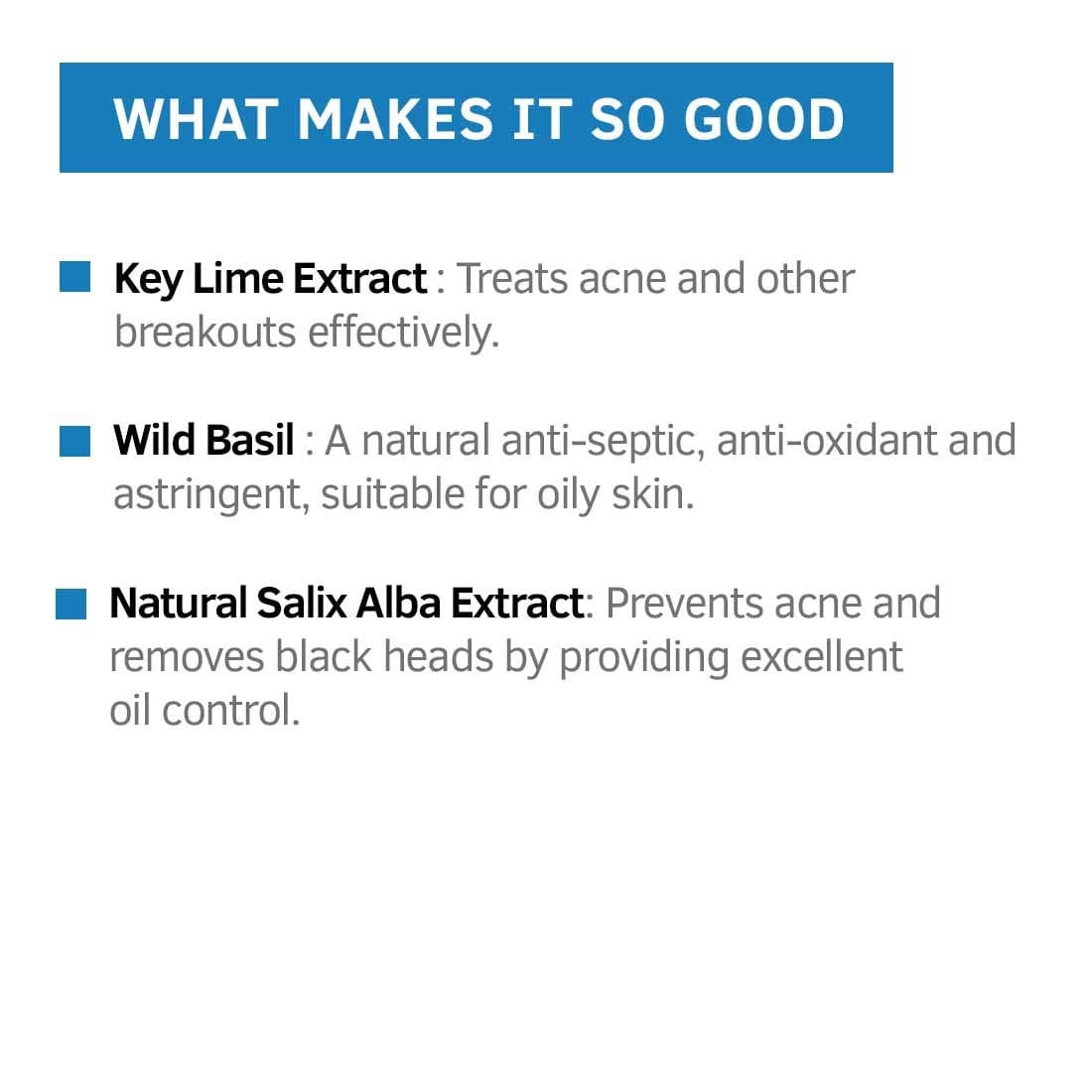 Ustraa - Face Wash for Oily skin Checks Acne For Men (100g)