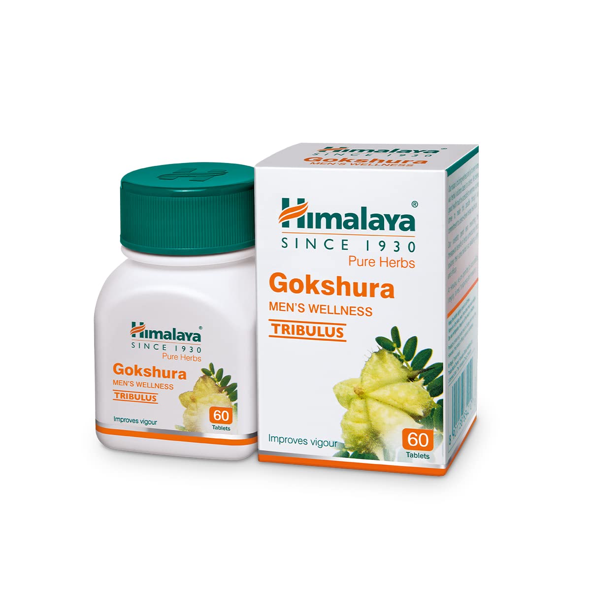 Himalaya Gokshura Men's Wellness Tablets, 60 Tablets Gokshura Capsules 60 Count (Pack of 1)