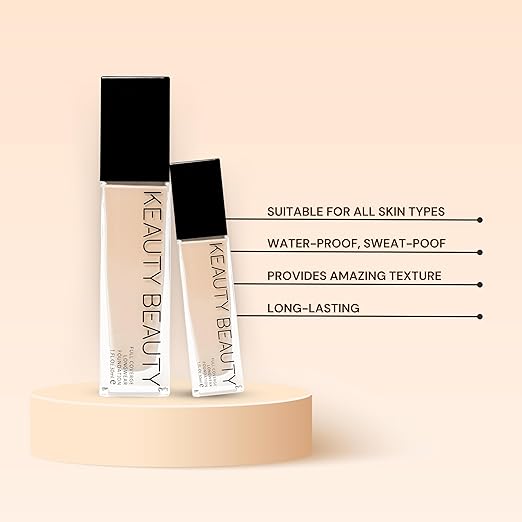 KEAUTY BEAUTY FULL COVERAGE LONG WEAR FOUNDATION 30ml 01
