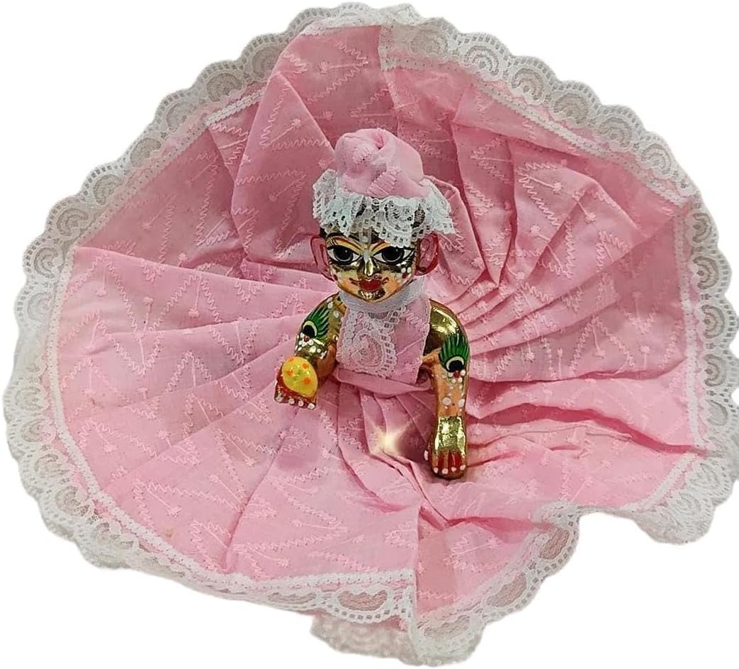 Laddu Gopal Summer Dress with Pagdi (Multiolour, Size 2 (Pack of 4)) Design J Size 2