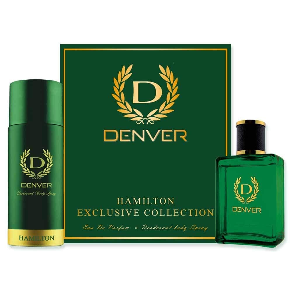 DENVER - Hamilton Gift Set - Perfume (60ML) + Deodorant (165ML) - Men