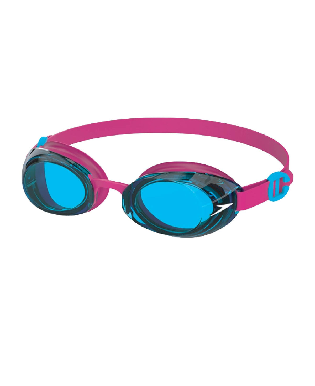 Speedo Unisex Adult Jet 2.0 Anti-Fog UV Protection Swim Goggles | Anti Fog Coated Lens | 100% UV Protection | Adjustable Nose Bridge |Latex Free Pink/Blue One S