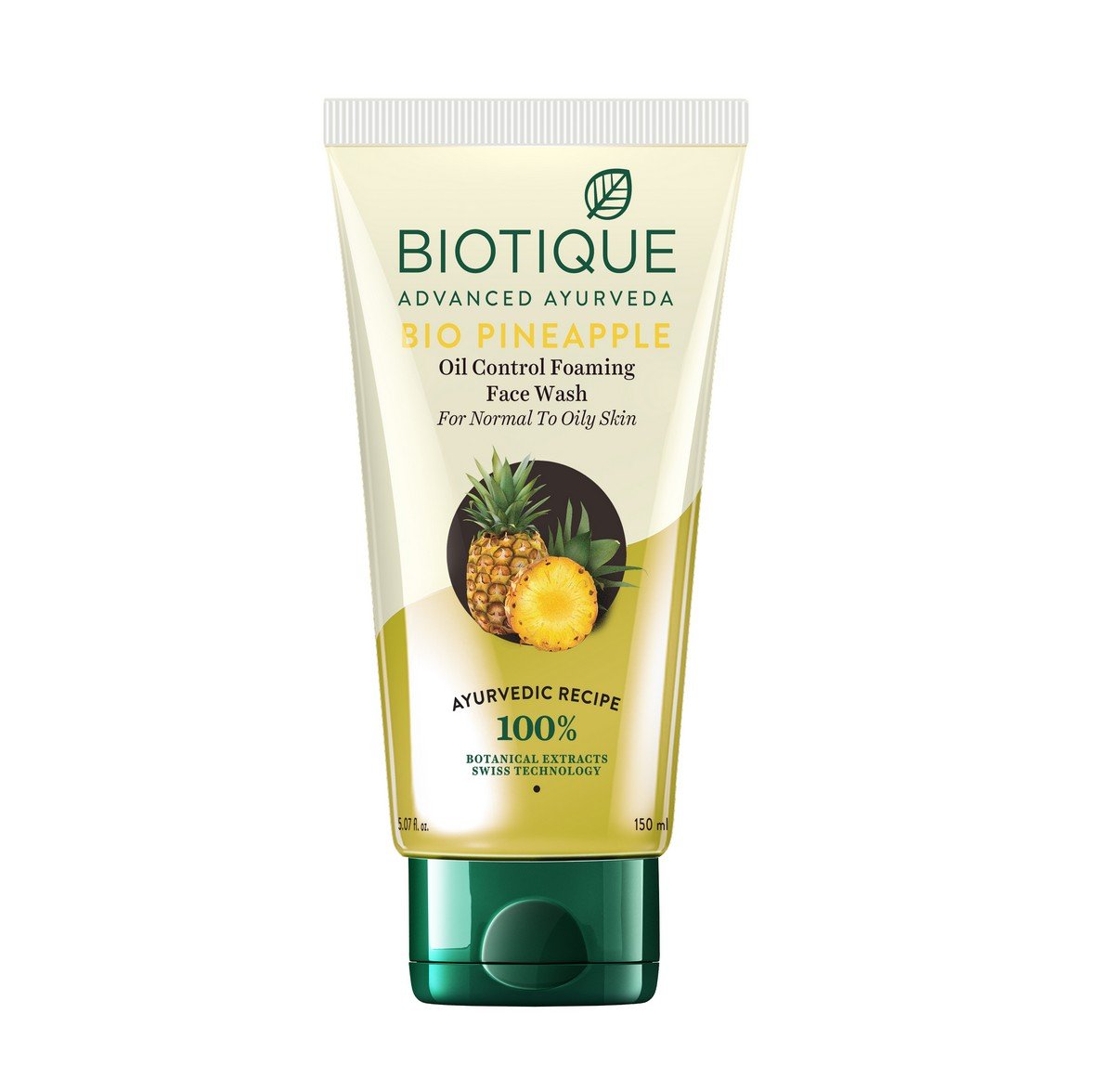 Biotique Bio Pineapple Oil Control Foaming Face Wash, 150ml And Biotique Bio Mountain Ebony Vitalizing Serum For Falling Hair Intensive Hair Growth Treatment, 1