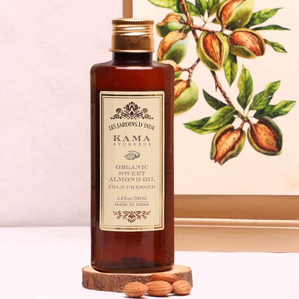 Kama Ayurveda Organic Sweet Almond Oil 200 ml (Pack of 1) Almond Oil