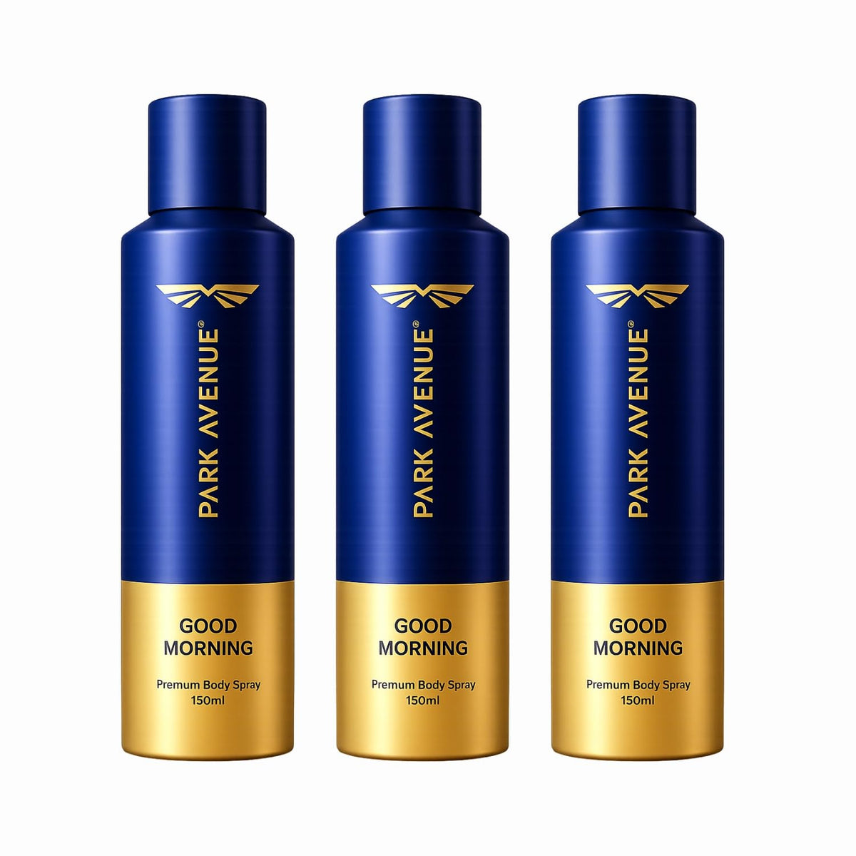 Park Avenue GOOD MORNING BODY SPRAY WAKE UP PACK OF 150MLX3 Deodorant Spray - For Men & Women (450 ml, Pack of 3) Fresh 150 ml (Pack of 3)