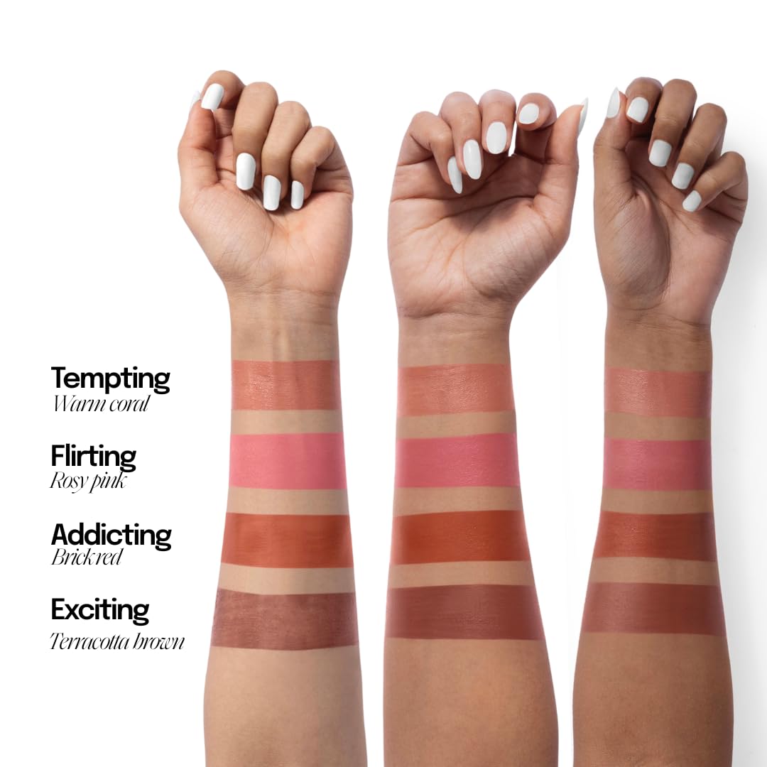 Diam Beauty Hydratint beaded blush in Tempting | Unisex Beauty Blush | Hydrating Formula with Encapsulated Pigment Beads | Long Lasting Liquid Blush | Non Comedogenic - 15ml