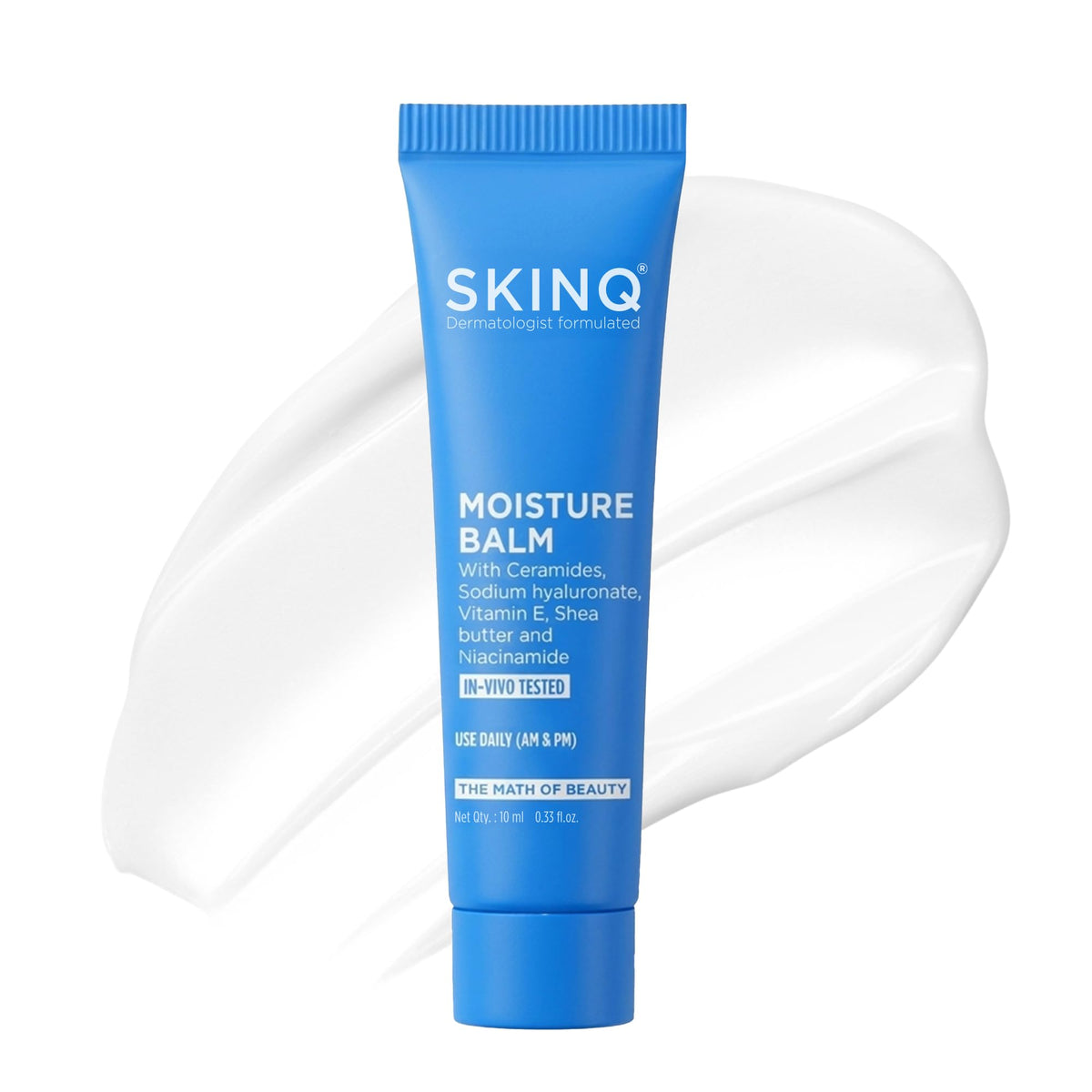 SKINQ Moisture Balm | Ceramide Face Moisturizer with Niacinamide & Shea Butter | Lightweight, Non-Sticky | In-Vivo Tested | Strengthens Skin Barrier | For All S