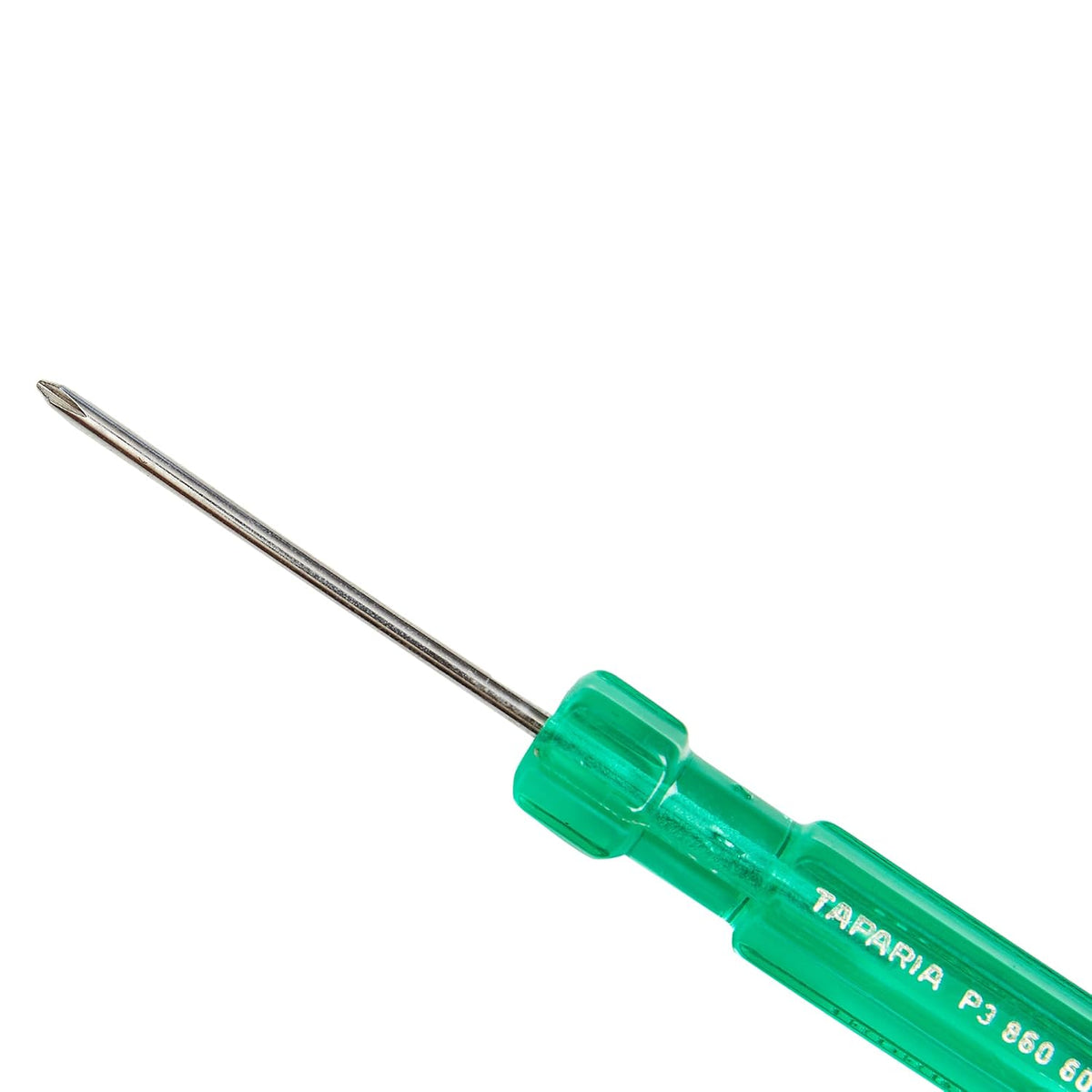 Taparia P3 860 60 Steel Tip No.0 Philips Screw Driver (Green And Silver), 1 pc Phillips Tip No 0 Blade Length 60mm
