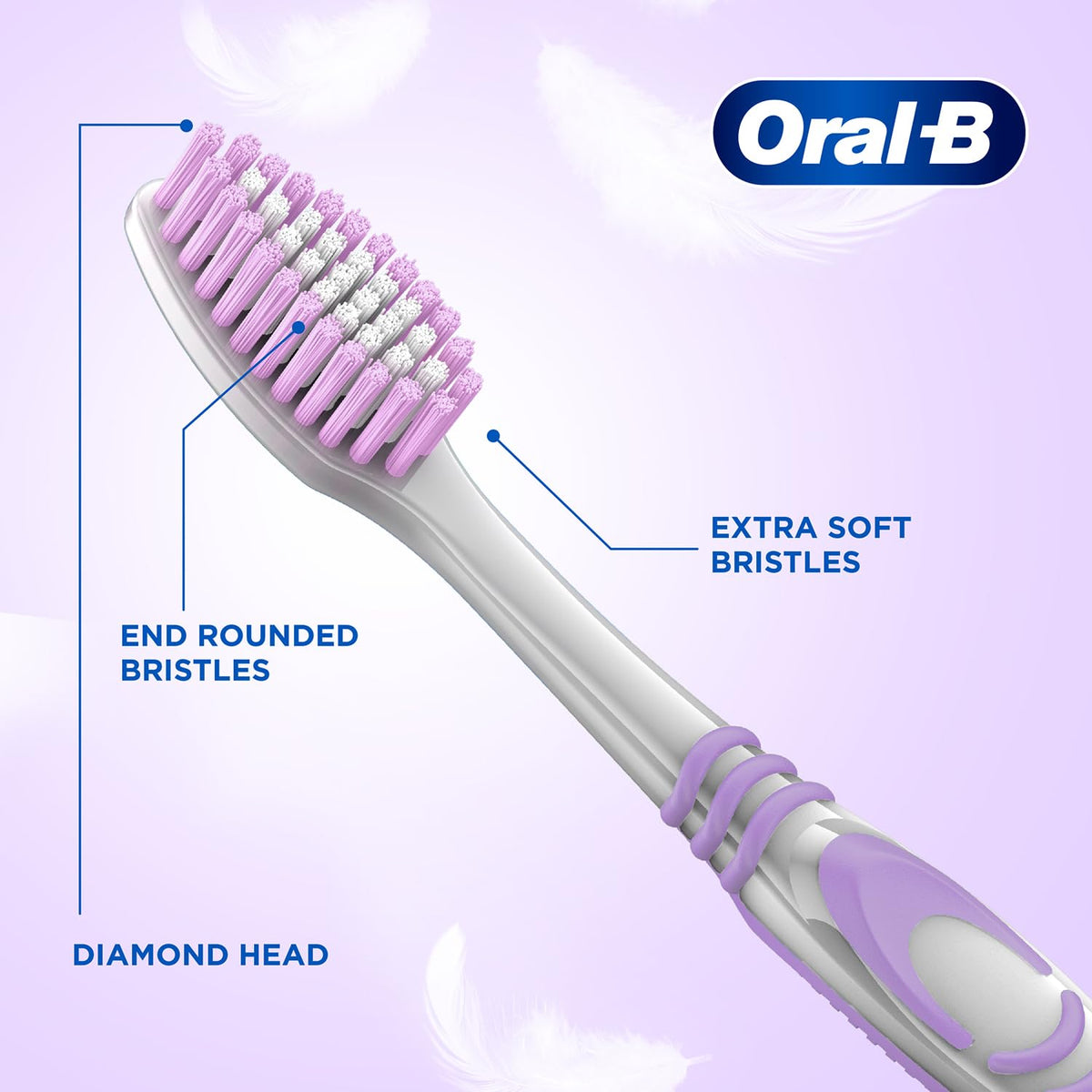 Oral-B Everyday Care Ultra Soft Toothbrush For Adults, Ultra Soft Bristles For Senstive Teeth, Tooth Brush Set, Oral B Dentist Recommended Brand (Super Saver Fa