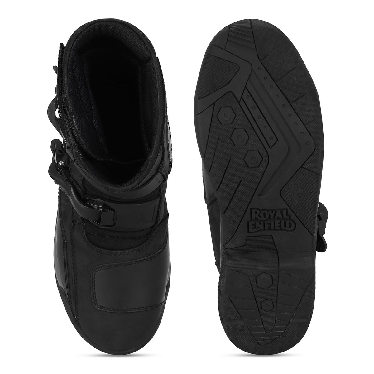 Royal Enfield Wanderer Black Riding Boots 8 UK