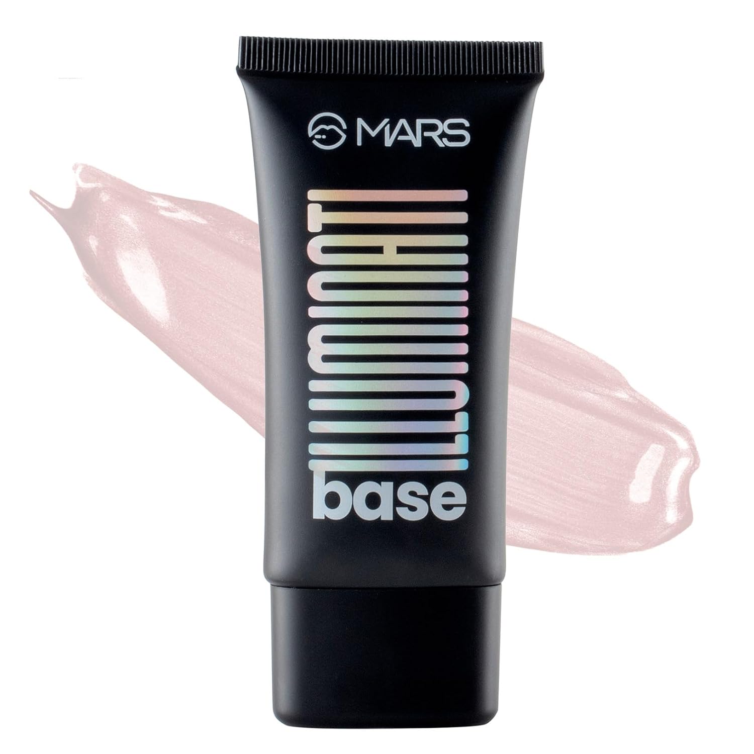 MARS Illuminati Base Strobe Cream Dewy Primer with Highlighter | Glowy Dewy Primer for Face Makeup | Natural Finish (45ml) (PINK)