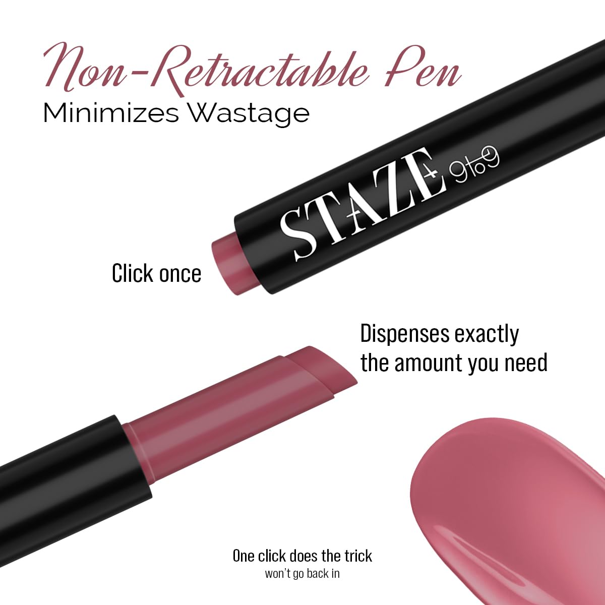 Staze Y.U.M.M.Y Lip Gloss Balm | 3-in-1 Gloss + Tint + Balm | High-Shine Glossy Finish | With SPF 15 | Non-sticky Formula with Hyaluronic Acid & Shea Butter | 02 Lush Berry | 2g