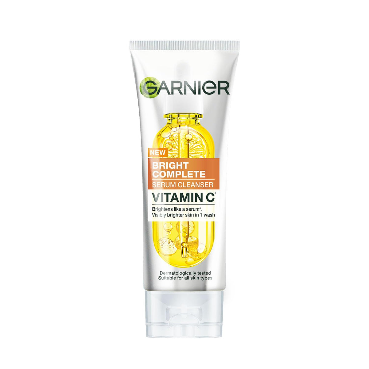 Garnier 2-in-1 Vitamin C Serum Facewash |Cleanse, Brighten & Hydrate, 100g 100gm