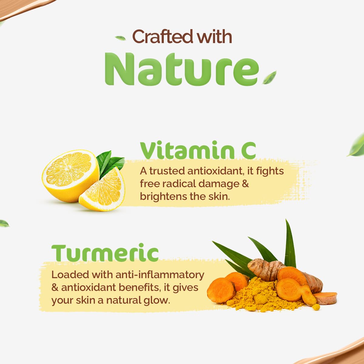 Mamaearth Glow Serum BB Cream with Vitamin C & Turmeric - 25 g | Long Lasting Natural Coverage | SPF 30 PA++ Sun Protection| Lightweight & Hydrating