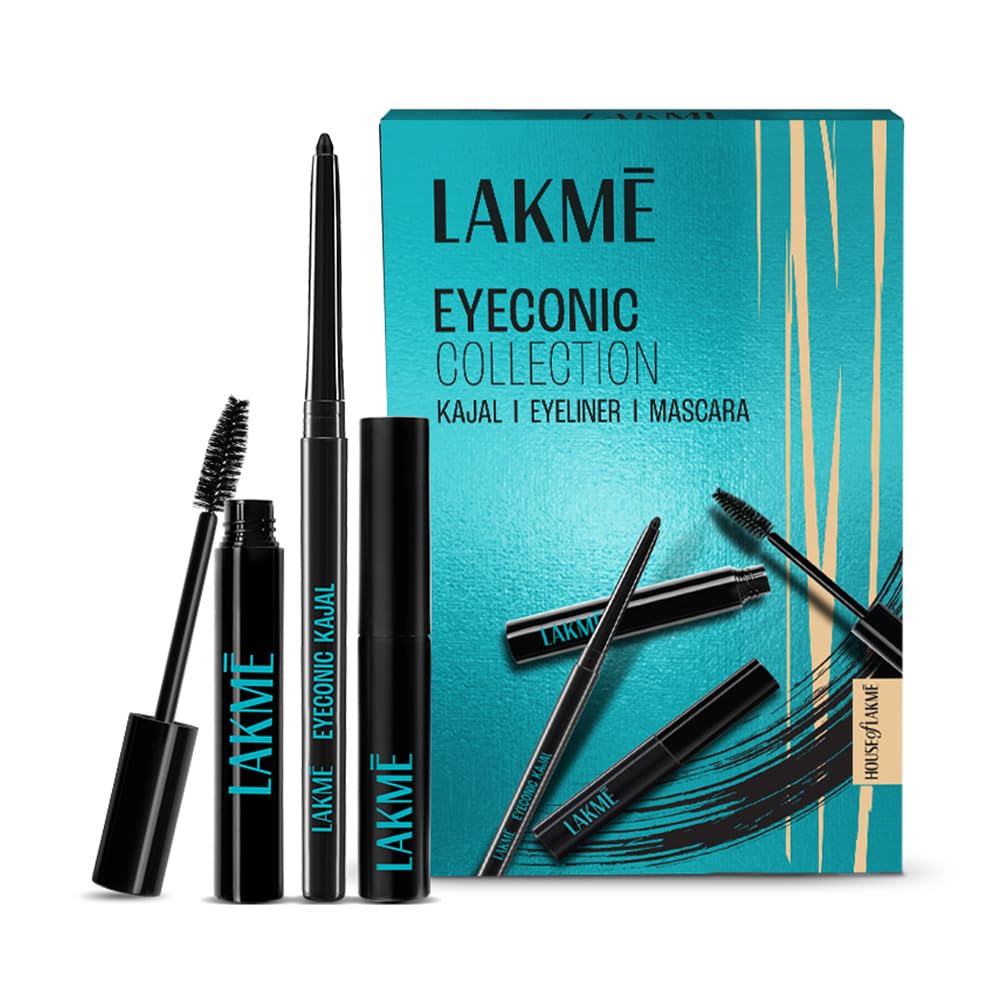 Lakme Eyeconic Regime Kit- Kajal | Mascara| Eyeliner 13.35 ml