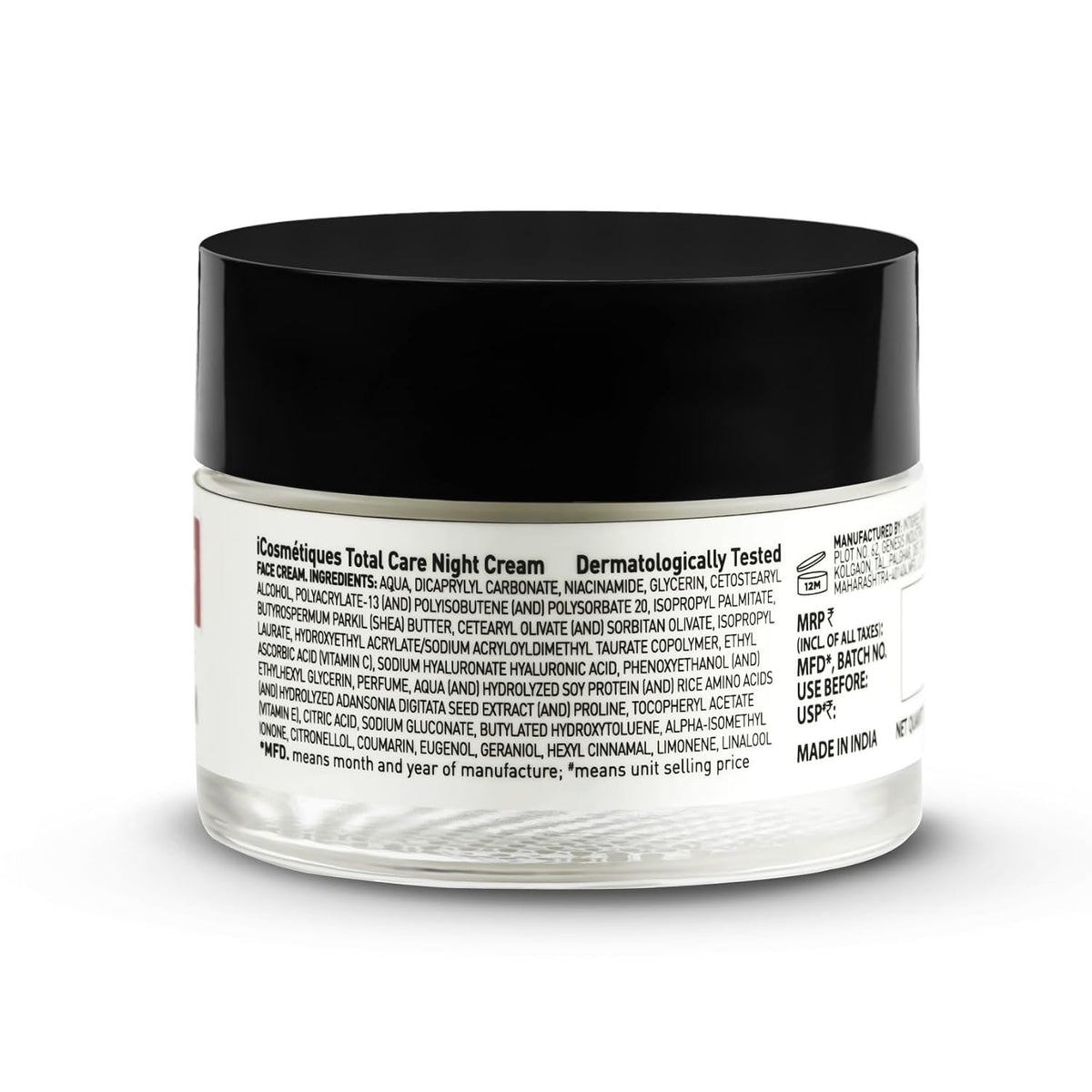 iCosmetiques Radiance Day Cream with SPF | Vit B3, C, E, Shea Butter | 50g