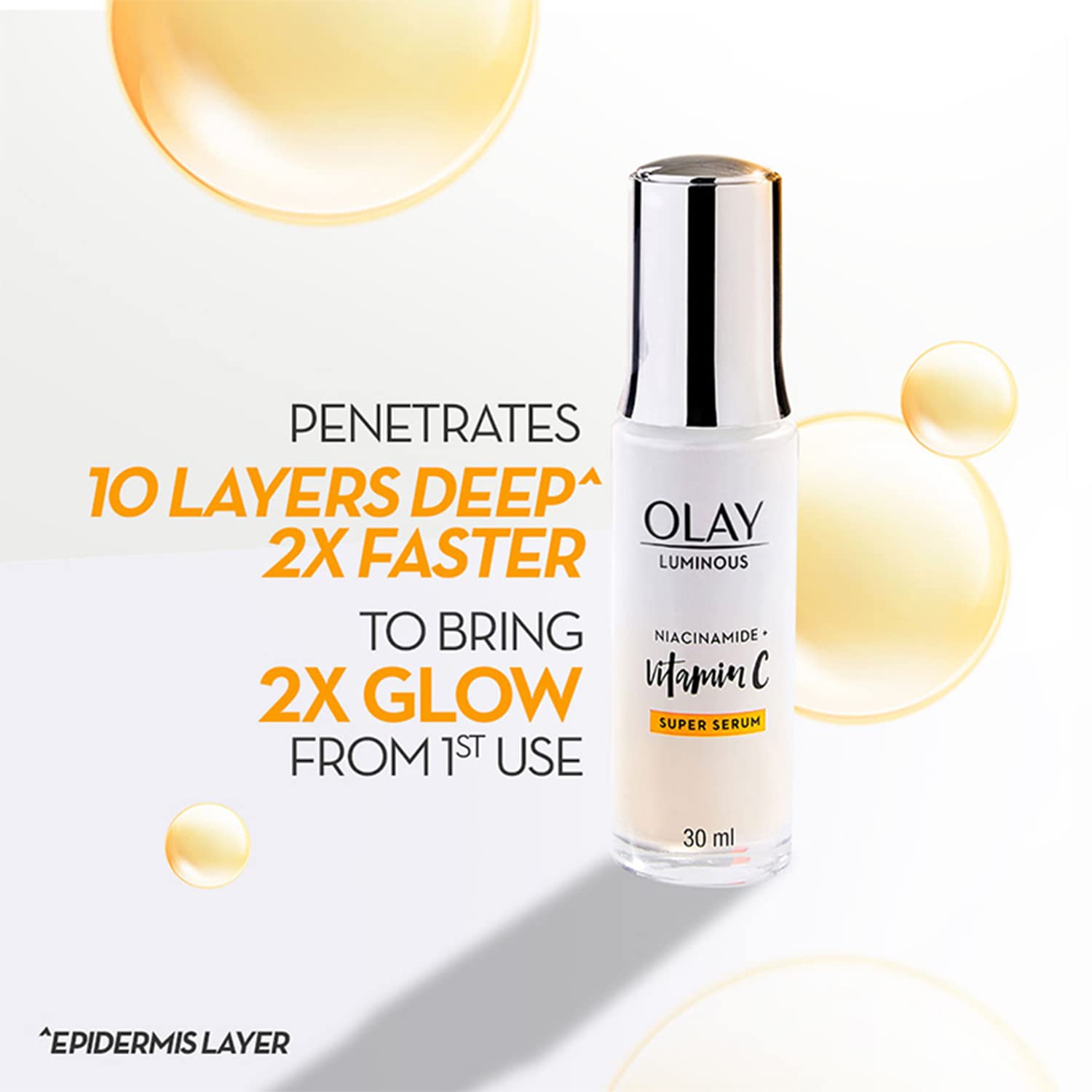 Olay - Vitamin C Face Serum with Niacinamide l Even Glow & Smooth Texture b (30mL)