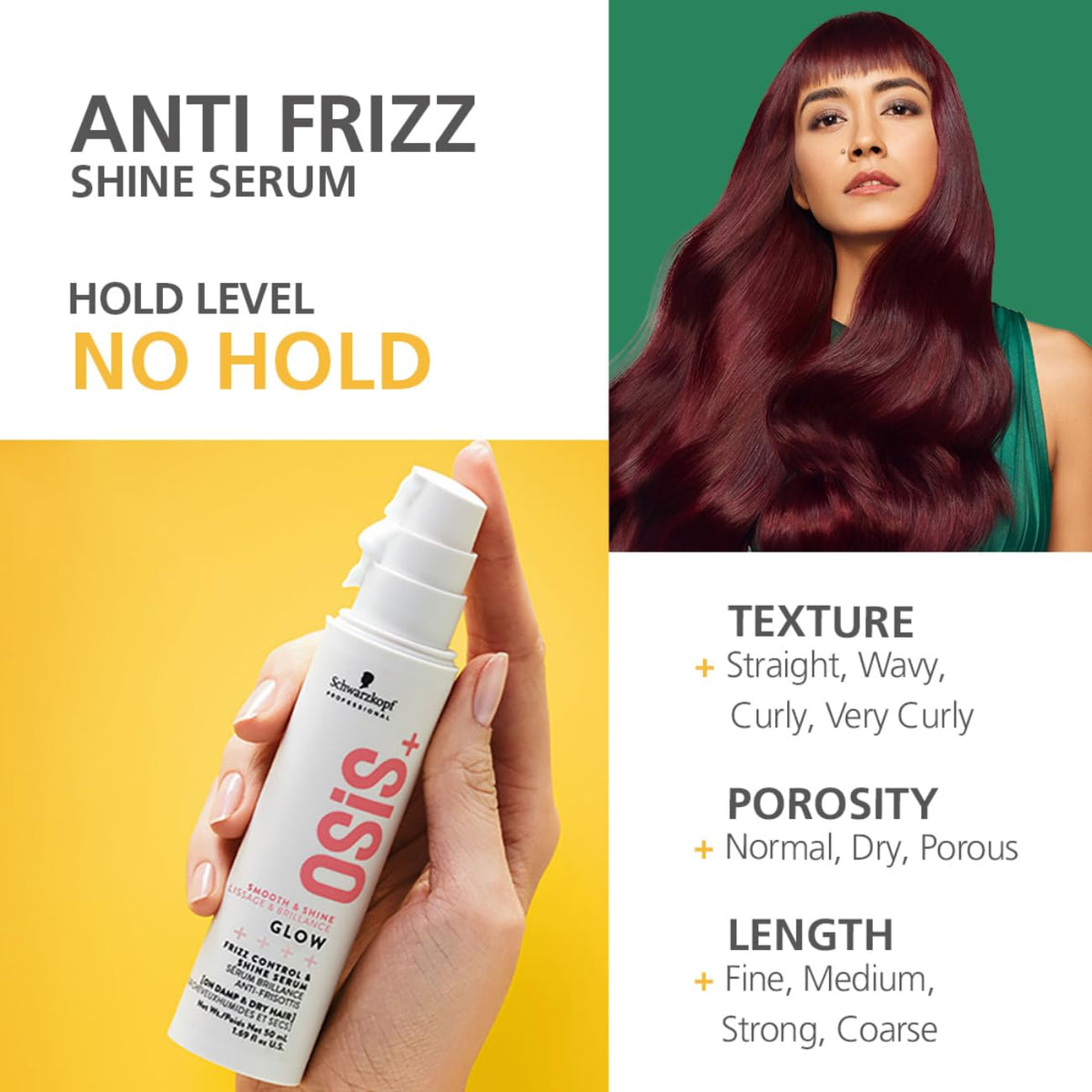 Schwarzkopf Osis+ Schwarzkopf Professional OSIS+ Smooth & Shine Glow Serum 50ml