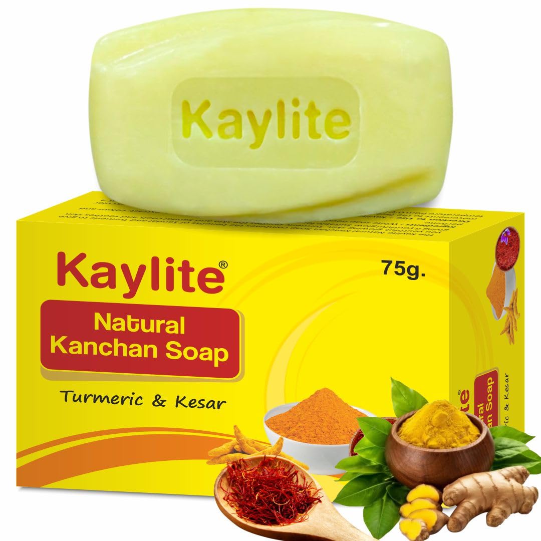 Kaylite Magic Soaps For Bath (100 Gms Pack Of 2) | Paraben Free | Chandan & Kesar Bath Soap | Handmade Soaps For Glowing | Skin Brightening Soap For Men & Women