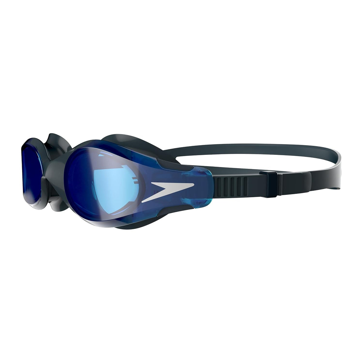 Speedo Unisex Adult Hydrosity 2.0 Anti Fog Coated Lens Swim Goggles | 100% UV Protection |Super Soft Seal Grey & Blue 1SZ