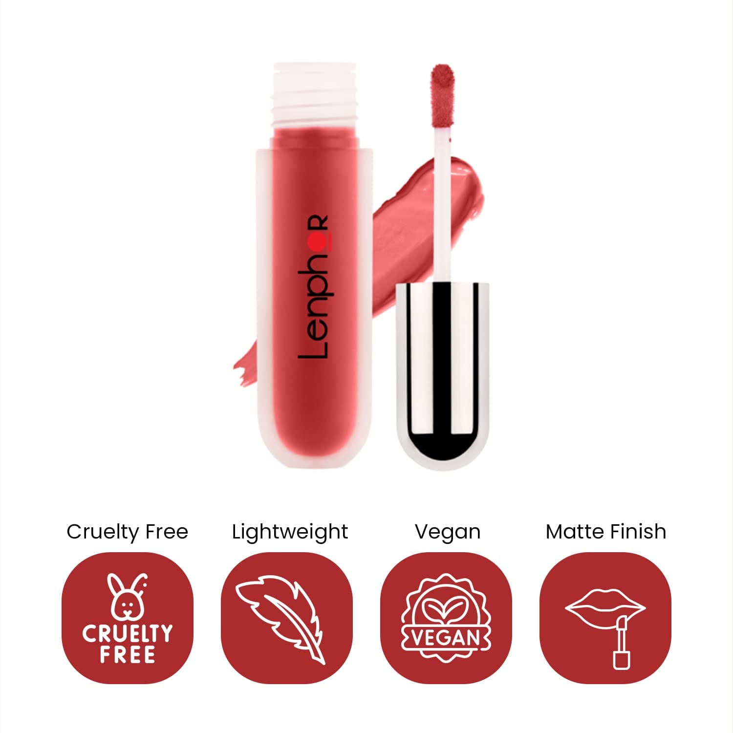 Lenphor - Lasche It Liquid Lipstick, Long Lasting (5mL)