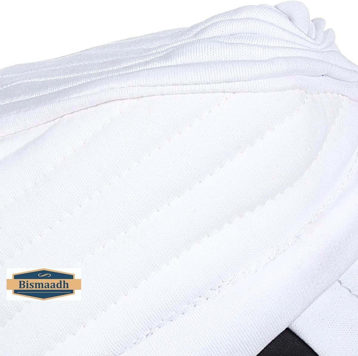 BISMAADH Instant Readymade Turban for Men & Women Head Wrap Lightweight Cap Headwear Sikh Pagri One Size White