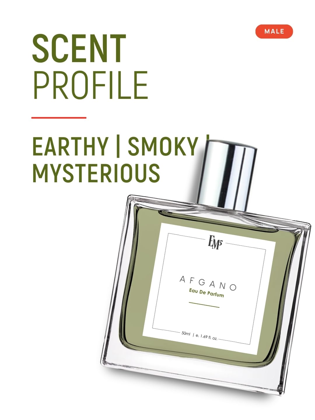 EM5 Afgano Perfume for Men | Earthy Smoky Incense & Oud Fragrance | Rich Long Lasting EDP Eau de Parfum | Evening & Winter Signature Scent | Premium Gift for Hi