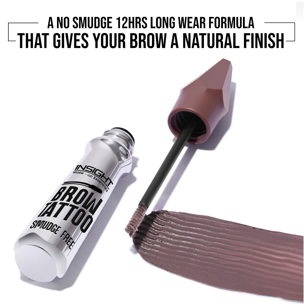 INSIGHT Cosmetics Brow Tattoo - Grey|Natural Finsh|Long Lasting|Smudge Free|Transferproof|Sculpts & Defines-5 g