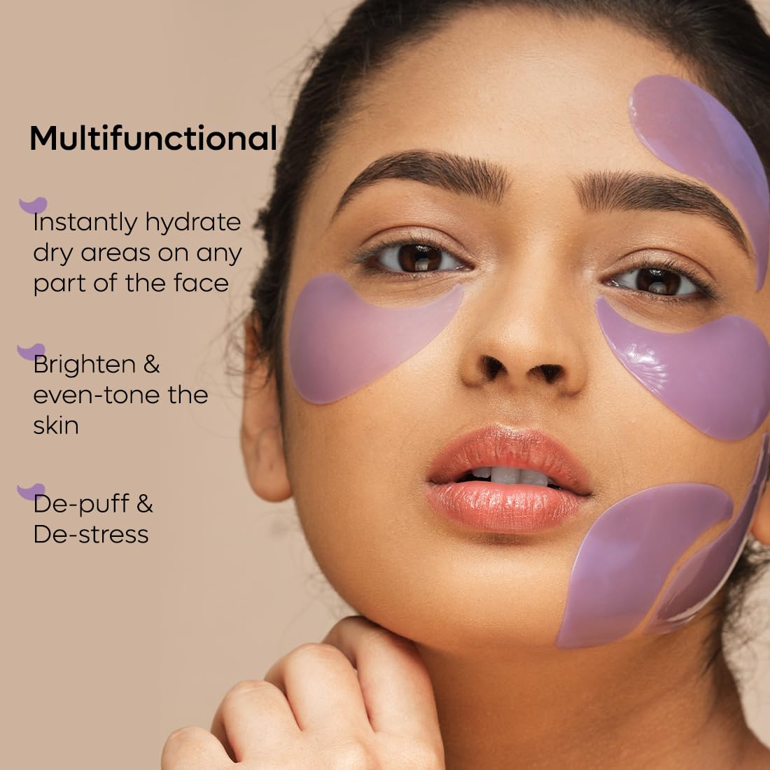 mCaffeine Black Tea Complex™ Anti Ageing Cooling Under Eye Patches with Vegan Collagen Peptide | Boosts Collagen by 80% | Eye Masks for Women and Men | Eye Patc