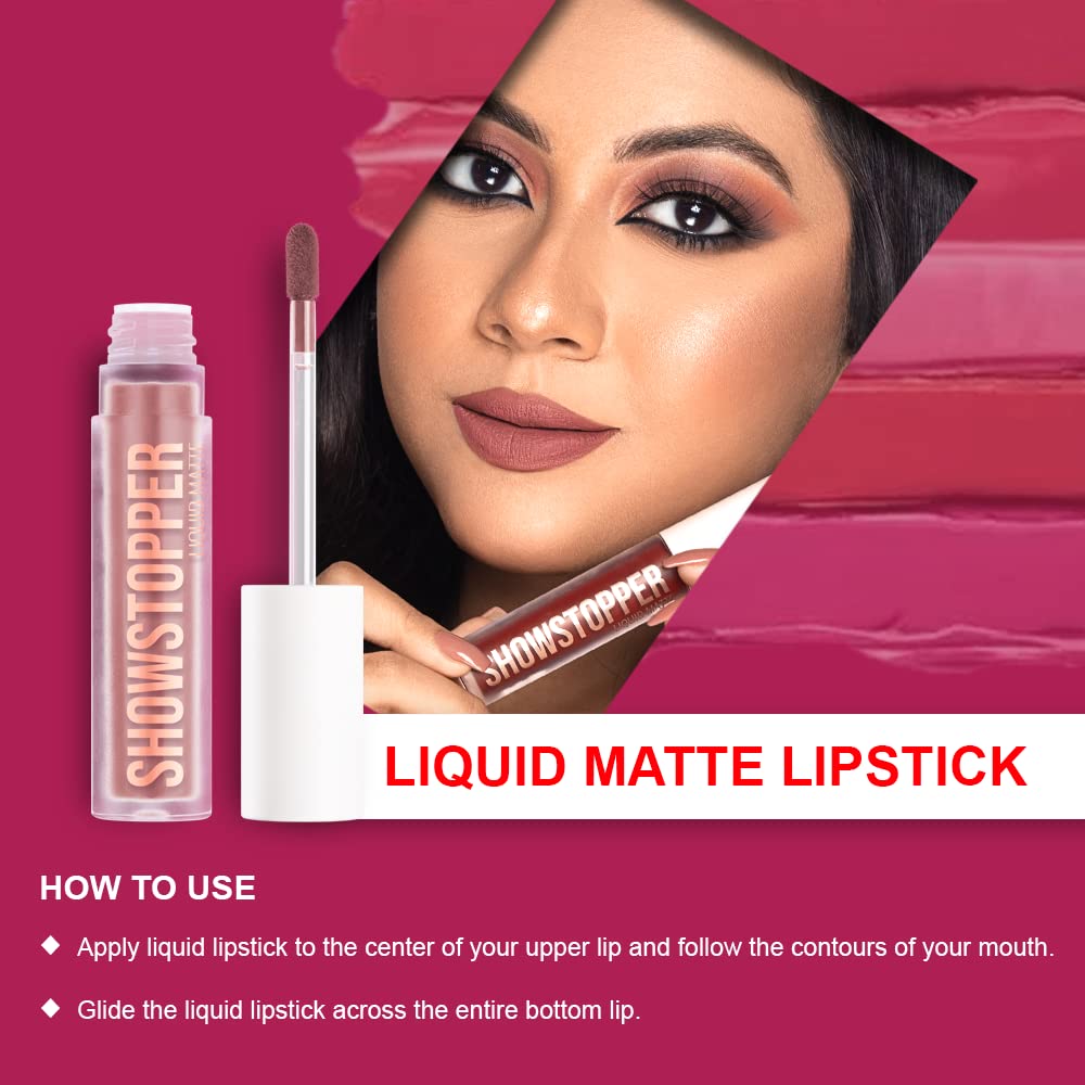 Daily Life Forever52 Showstopper Liquid Lipstick - Long-lasting up to 24 Hours Stay |Matte Finish |Vegan & Cruelty Free -Bandit - 003