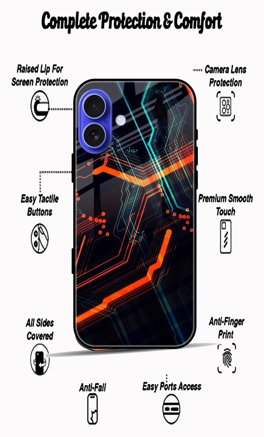 Naarmi Printed Mobile Back Cover Compatible with Oneplus 12, Acrylic, Black, Money Like Dettol Quote 209