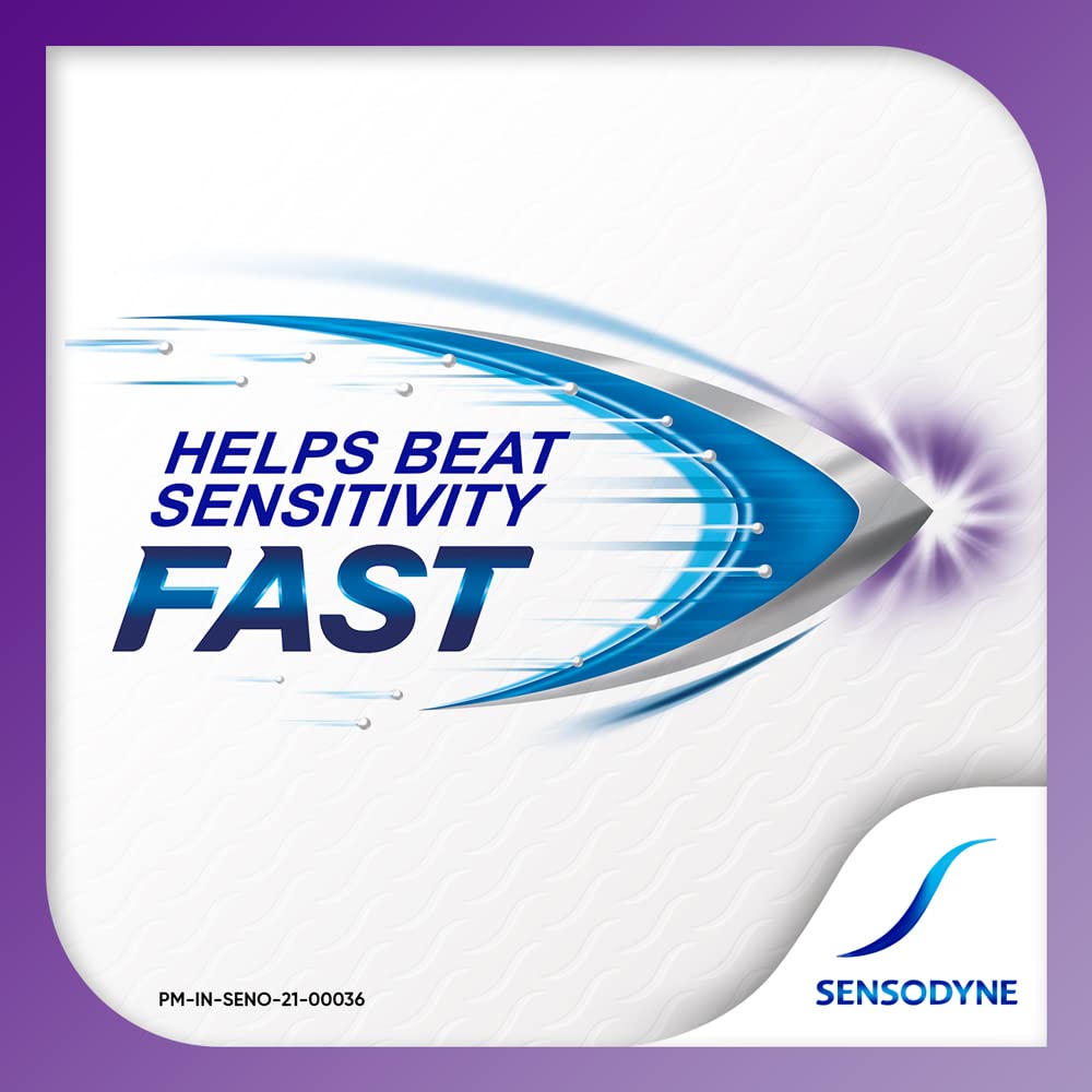 Sensodyne Toothpaste Rapid Combo pack, Sensitive tooth paste to help beat sensitivity fast, 240 gm multi-pack (80 gm x 3)
