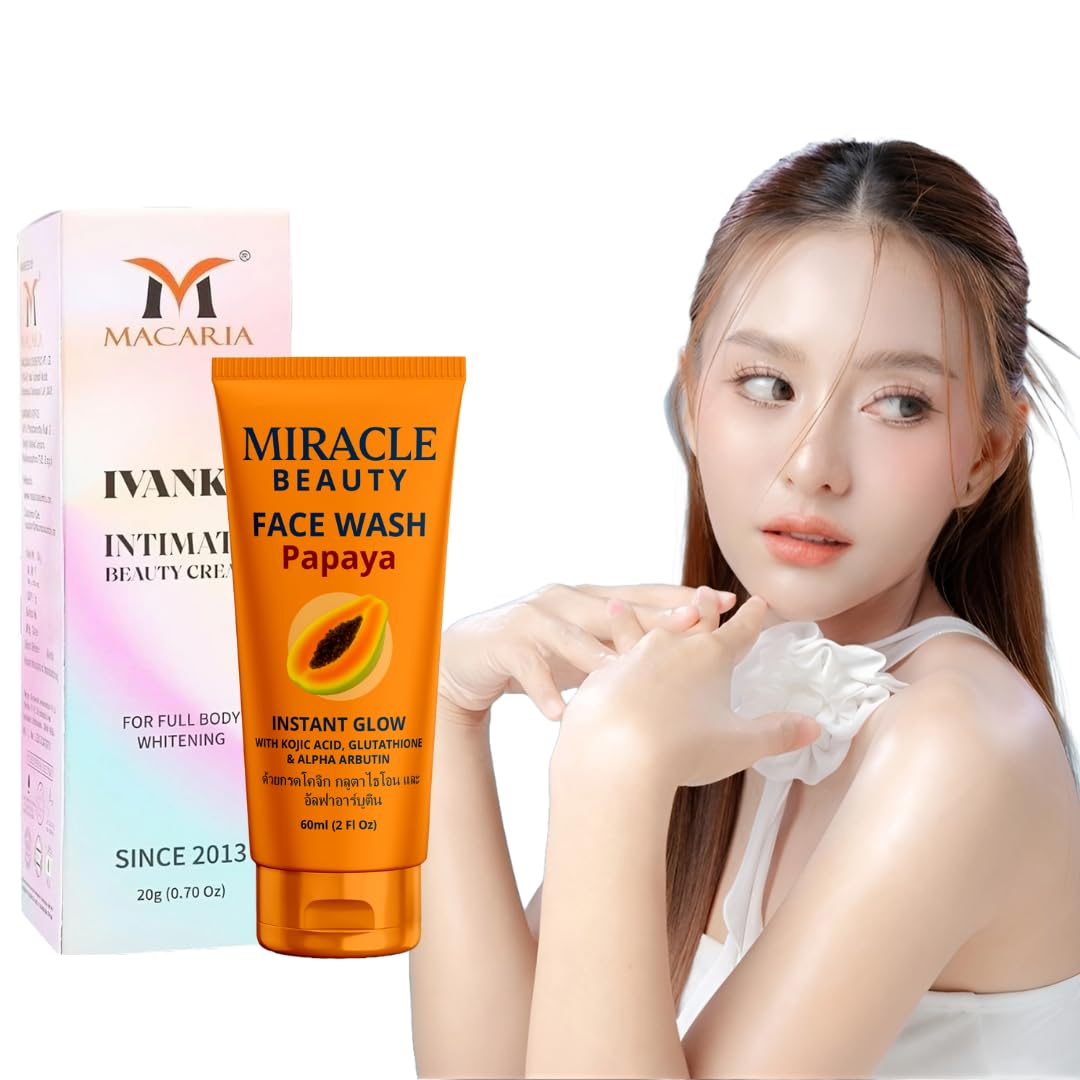 Ivanka Intimate Beauty body Lovely Skin witening Night cream for men With Papaya Instant Glow Face wash