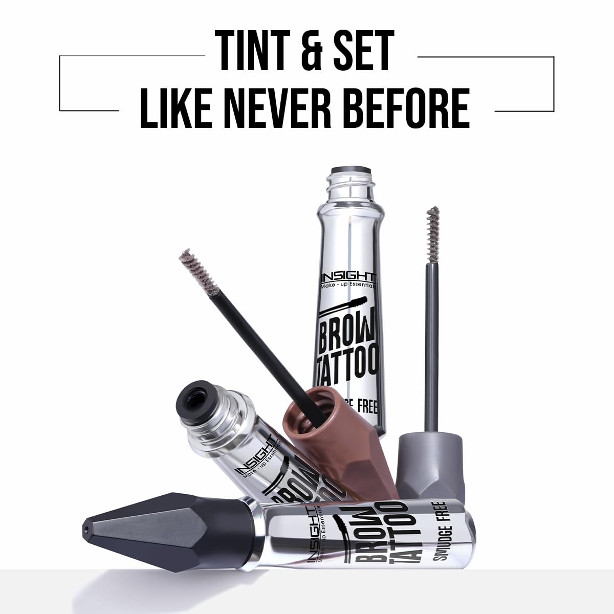 INSIGHT Cosmetics Brow Tattoo - Grey|Natural Finsh|Long Lasting|Smudge Free|Transferproof|Sculpts & Defines-5 g