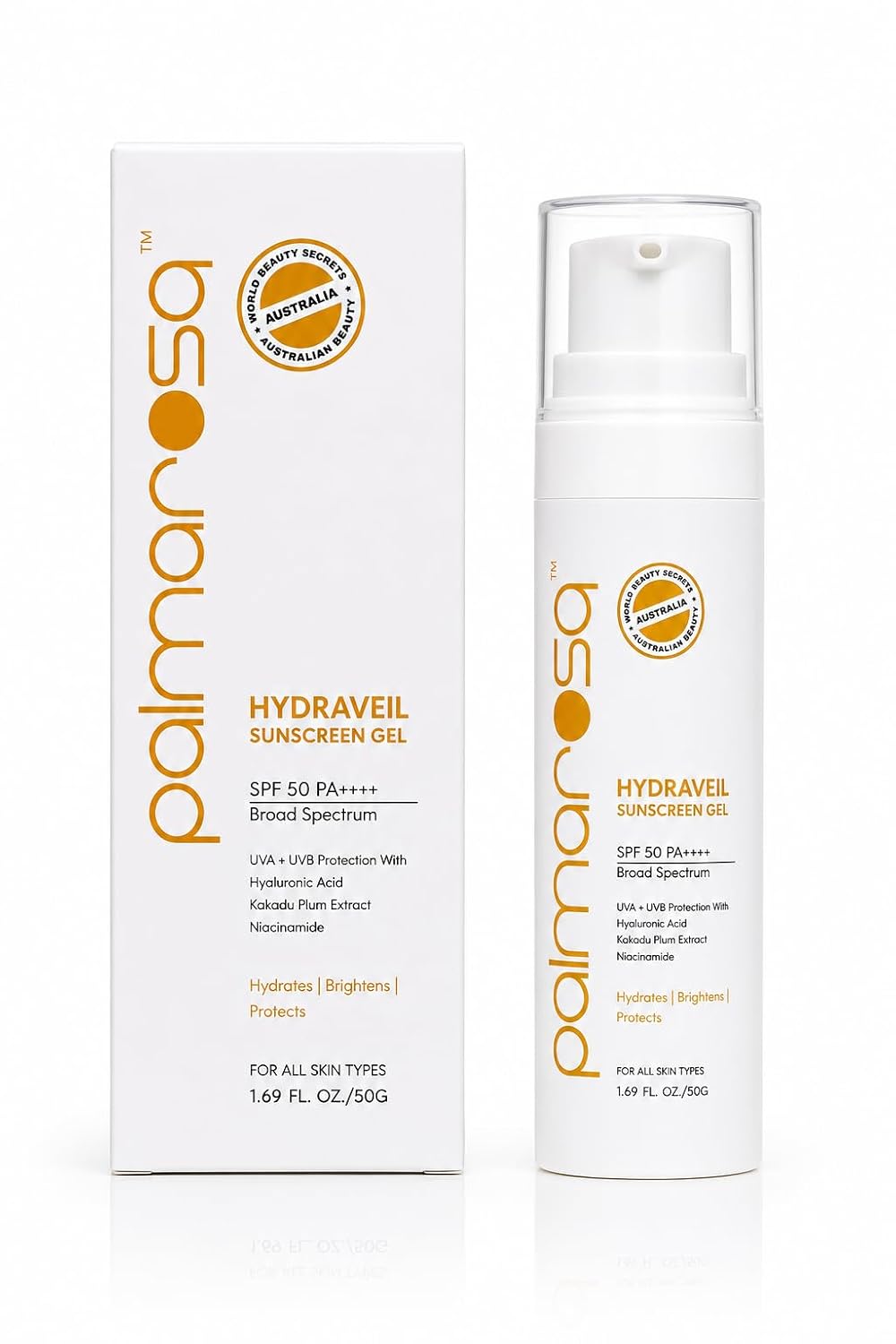 PALMAROSA™ HYDRAVEIL SUNSCREEN SPF 50 PA++++ With Kakadu Plum Extract