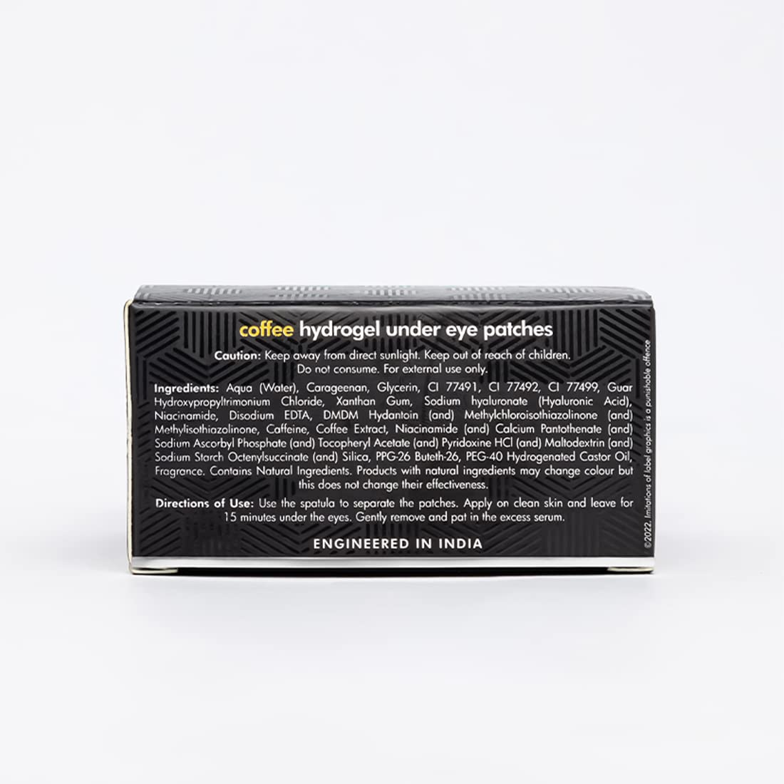 mCaffeine Coffee Hydrogel Under Eye Patches For Dark Circles & Puffiness Reduction |Winter Eye Care Routine | Eye Patch with Caffeine & Hyaluronic Acid | Moistu