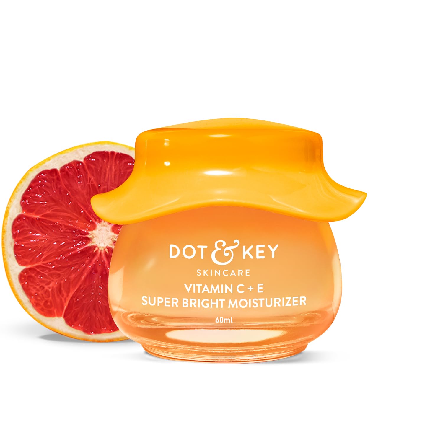 Dot & Key Vitamin C + E Sorbet Super Bright Moisturizer For Face | Vitamin C Face Moisturizer|Reduces Skin Dullness|Oil Free & Lightweight | For All Skin Types | 60Ml