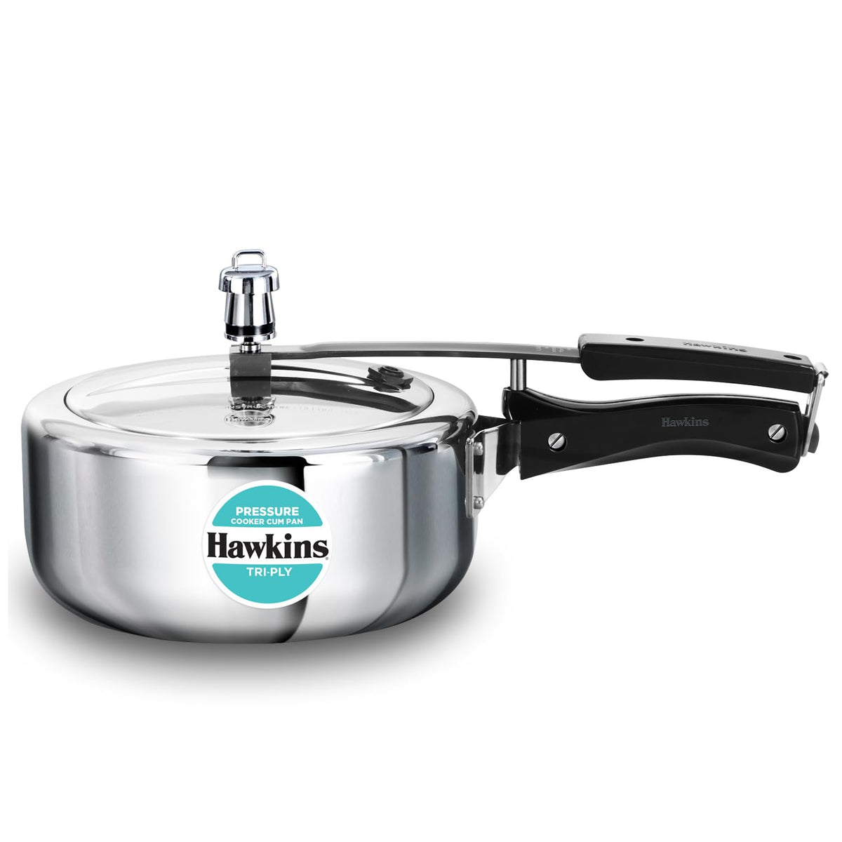 Hawkins 3 Litre Tri-Ply Pressure Cooker cum Pan, Triply Stainless Steel Inner Lid Cooker, Pan, Silver (SSTPP3) 3 Litres
