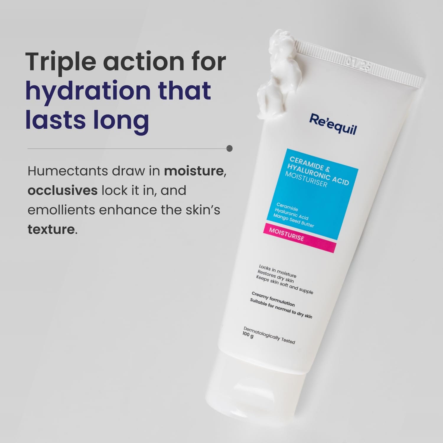 Re'equil - Ceramide & Hyaluronic Acid Moisturiser (100g)