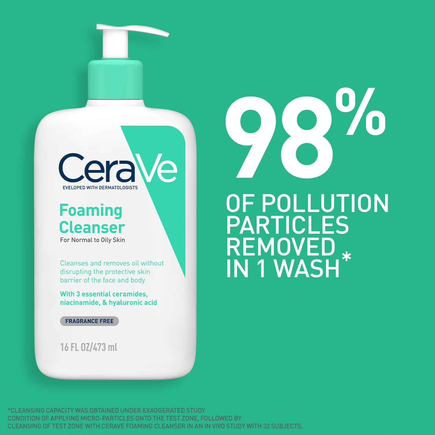 CeraVe Foaming Cleanser For Normal To Oily Skin