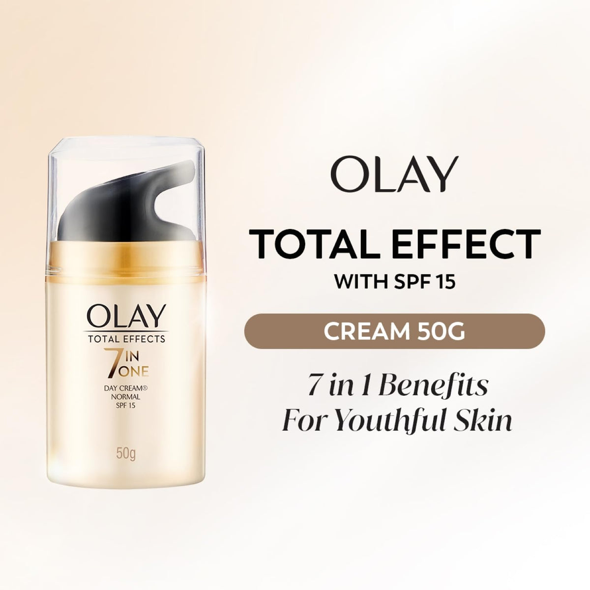 Olay Total Effects Day Cream, 50g + Olay 7in1 Ultra-light Gel Moisturizer, 50g