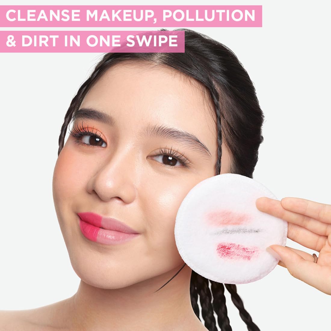 Garnier Micellar Cleansing Water For Sensitive Skin | Make-Up Remover & Cleanser - Removes makeup, dirt & impurities & Hydrates Skin | Just Pour, Press & Swipe | 400ml
