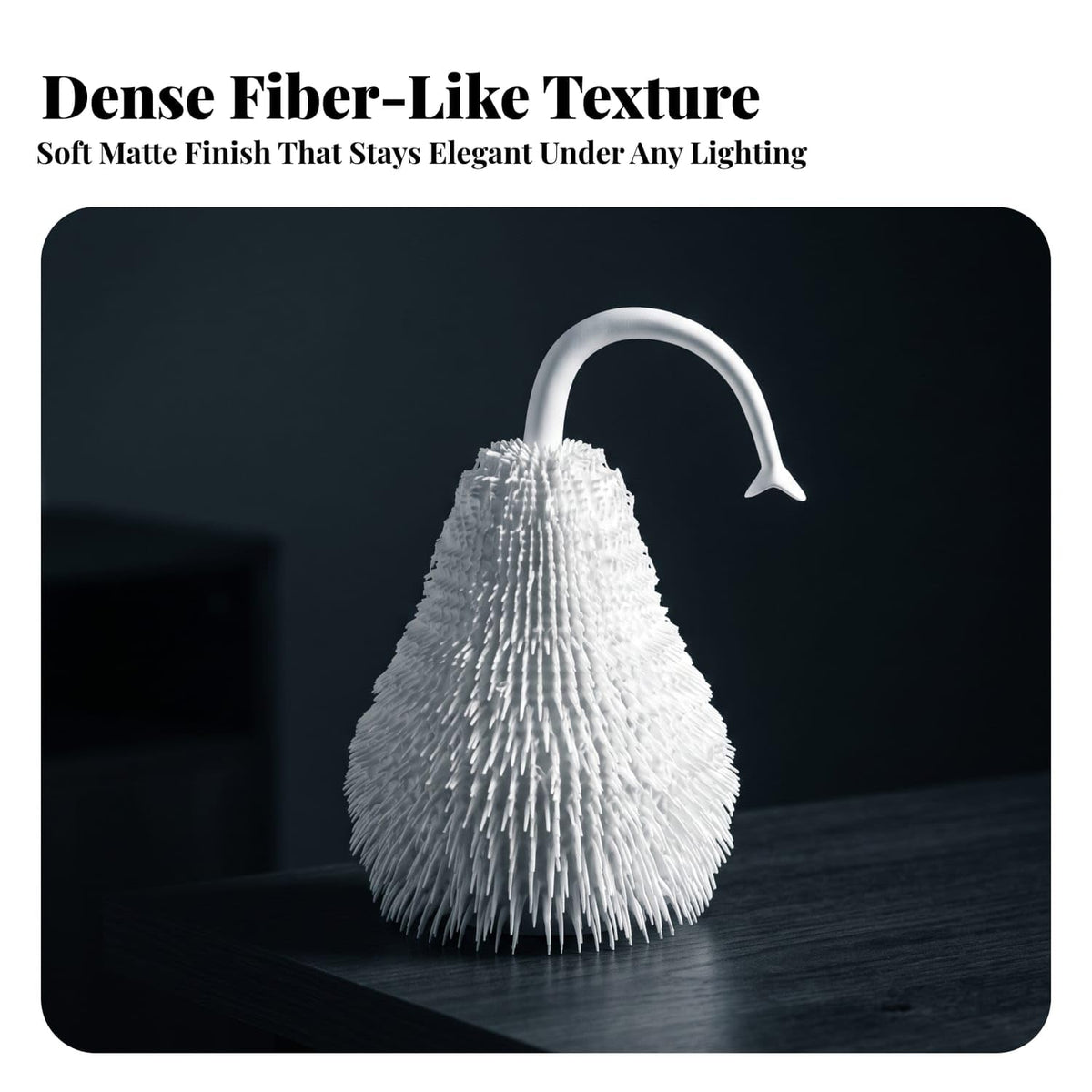 Textured Resin Pear Decor Minimalist Pear Decoration Freestanding Desktop Ornament Collectible for Homeowners, Interior Designers, Living Room, TV Cabinet, Entr