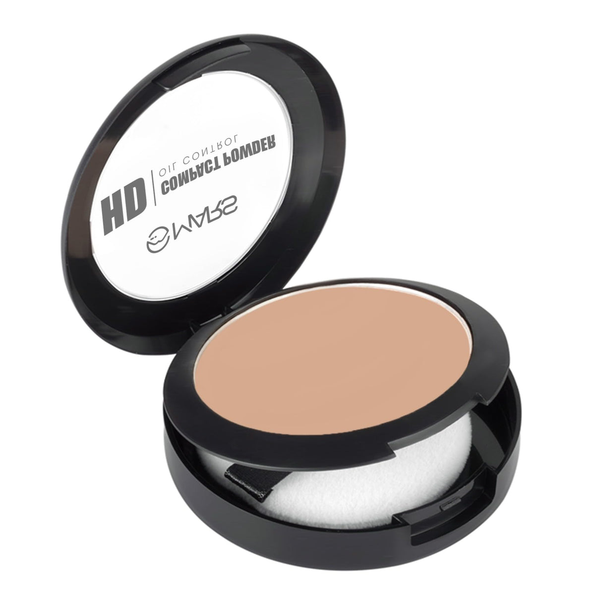 MARS HD Mattifying Compact Powder | Lightweight Formula with Oil Control | Long Lasting Compact Powder (8g) (07-BISCOFF)