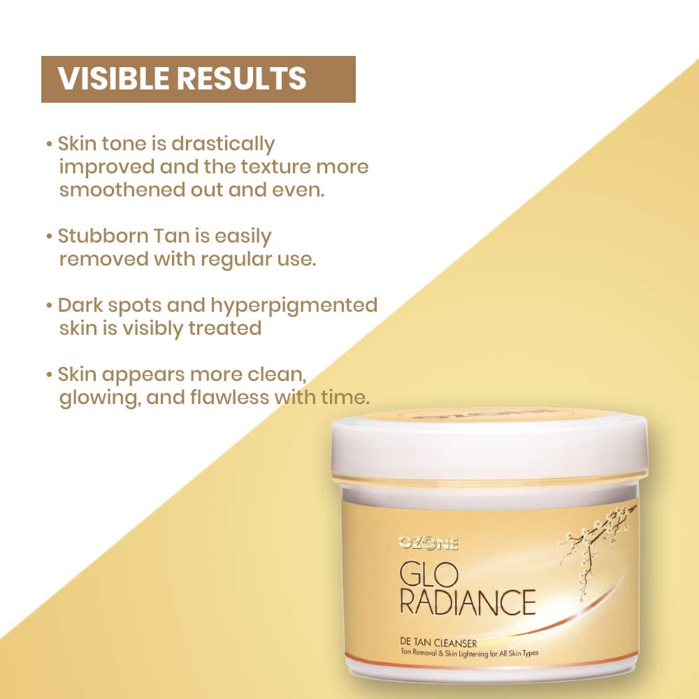 Ozone - Glo Radiance DE TAN Facial Cleanser (250g)