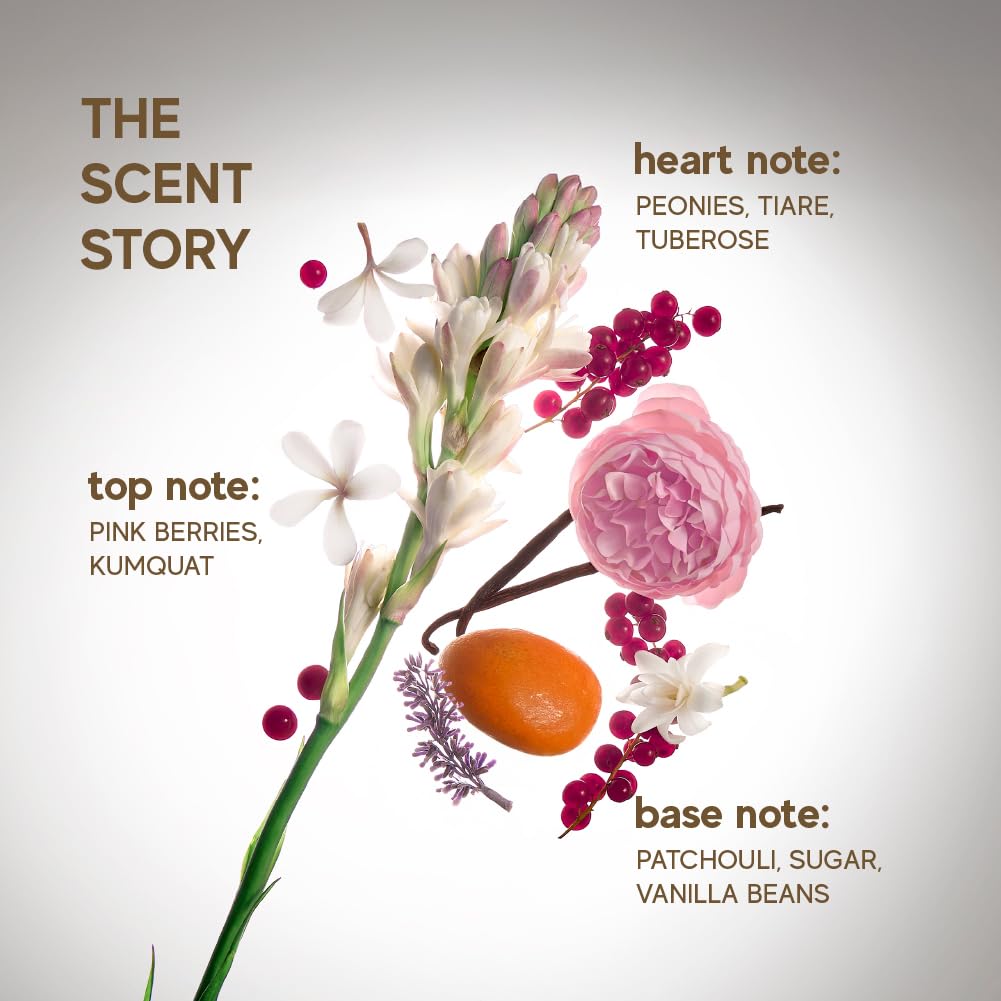 indē wild Chandra Hair & Body Mist | Non-Irritating, Non-Drying | Fruity, Warm, Rich | Tuberose, Patchouli, Pink Berries & Vanilla Beans | 60ml