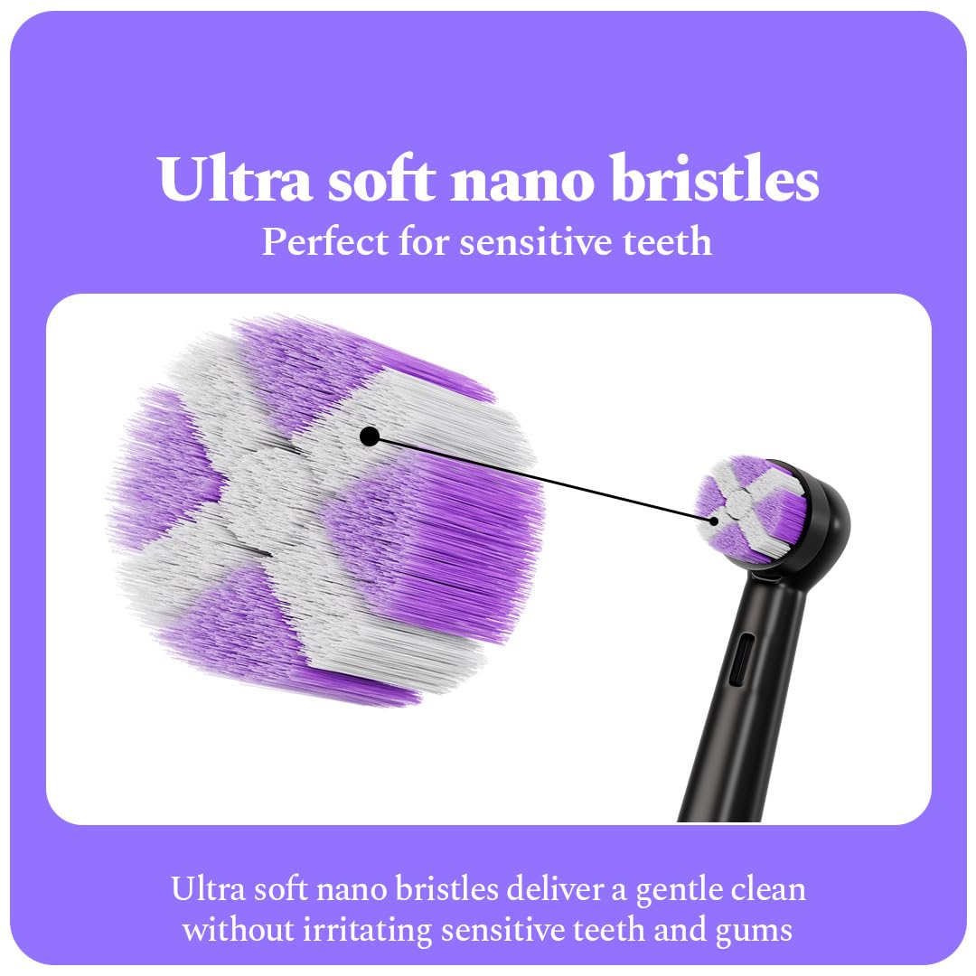 Pressure Sensor Electronic Smart Oscillating Toothbrush | Rechargeable Electric Toothbrush for Adults, 3 Modes, 2-Min Auto Timer, 21-Day Battery, IPX7 Waterproo