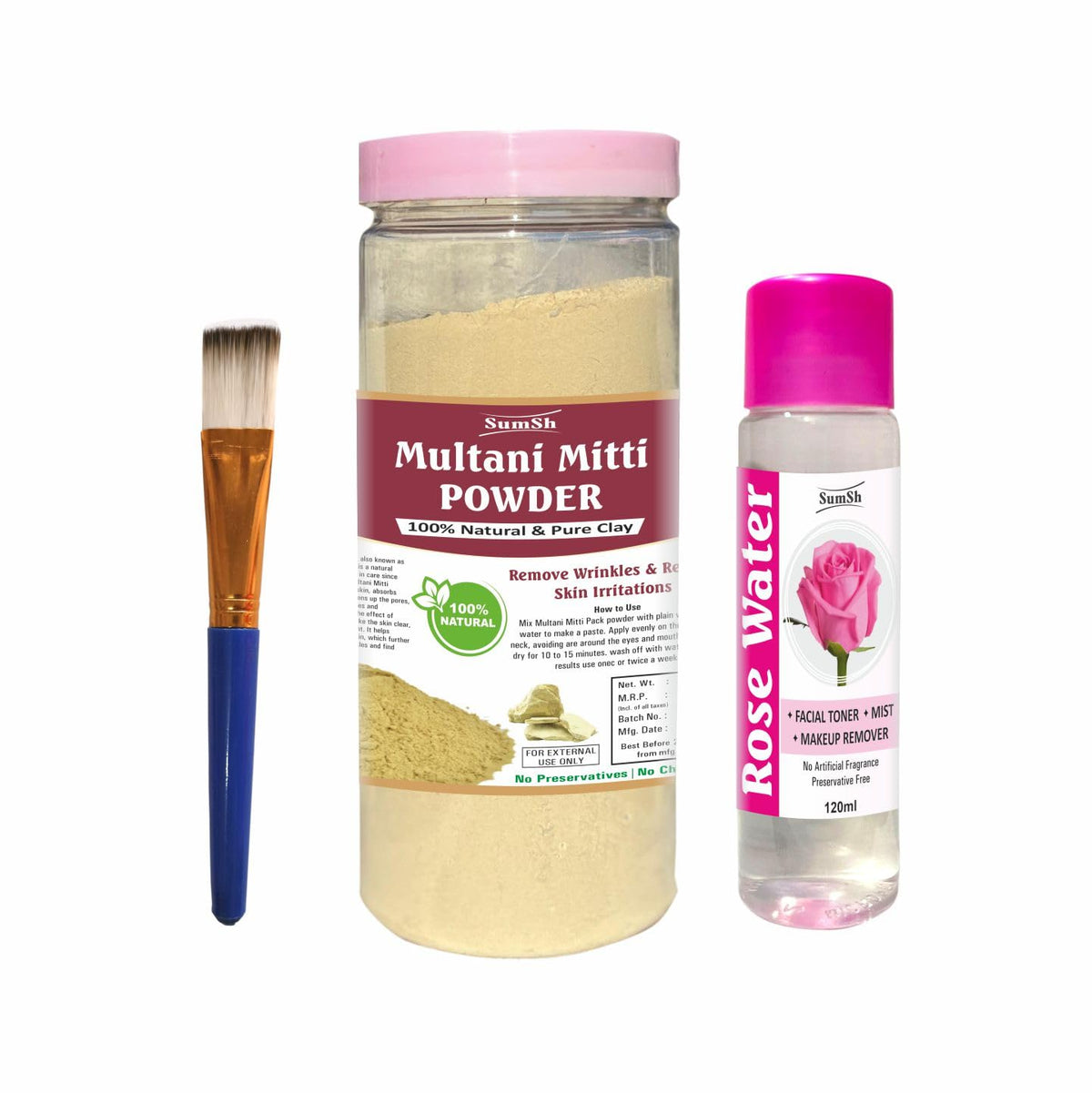 Multani Mitti Powder Face Pack, 500g x 2
