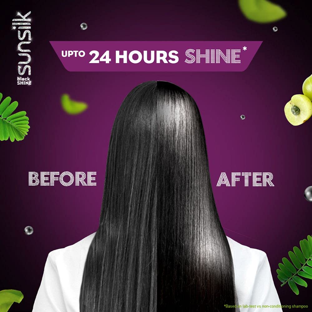 Sunsilk - Stunning Black Shine Shampoo (650mL)