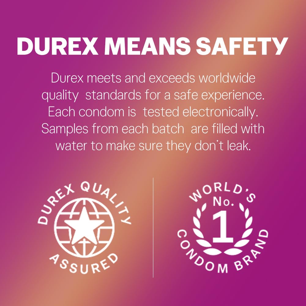 Durex Multi Pack Condoms for Men | Extra Time, Extra Dotted & Extra Ribbed | 10 Count (Pack of 4) Condoms Thin, Ribbed, Dotted & Extra time condoms